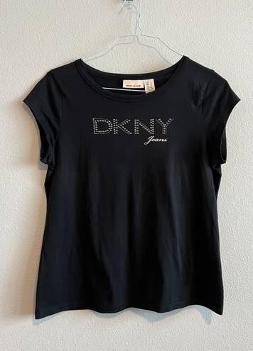 DKNY Y2K  Baby Tee With Rhinestones