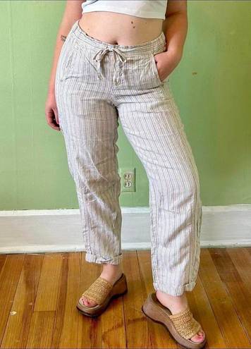 J.Jill  Linen Striped Boho Pants