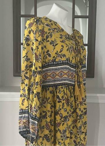 Luxology  Women's Boho Border Midi Dress, Size L