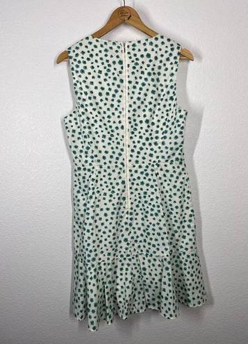 Rebecca Taylor  Emerald Daisy Print Ruffle Hem Dress