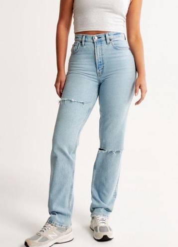 Abercrombie & Fitch Abercrombie Curve Love Ultra High Rise 90s Straight Jeans