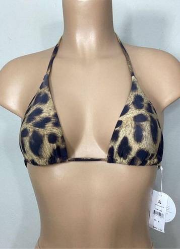 PilyQ New.  cheetah bikini top. Small