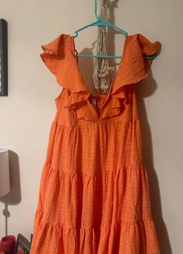 Glam Orange Dress