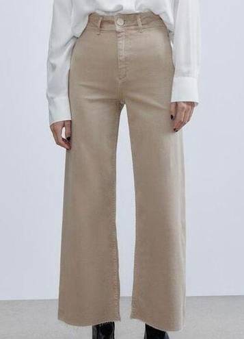 ZARA Marine Straight Jeans Tan