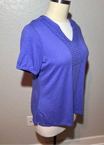 Fashion Bug Periwinkle Blue Short Sleeve Top