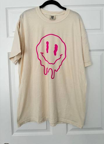 Comfort Colors Drippy Smiley Face Shirt