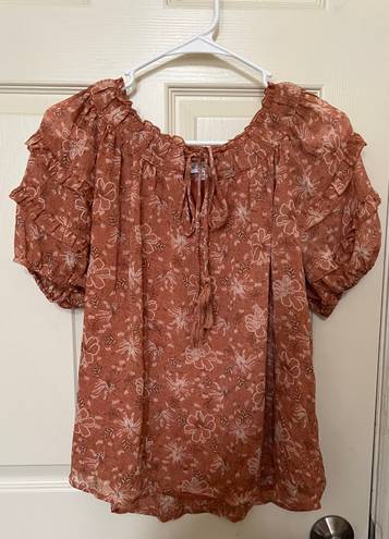 Bohme Dimitri Floral Top (Rust)