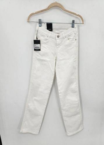 Dr. Denim NWT  Dixy Straight Leg Low Rise White Denim Women XS Jeans