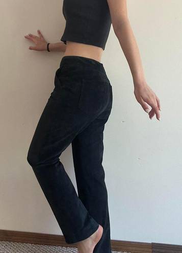 Etcetera Black Suede Pants Size 6