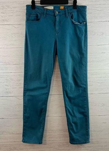 Pilcro  Stet Skinny Fit Teal Hi Rise Jeans Size 32