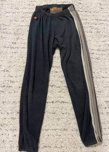 Aviator Nation five stripe charcoal sweatpants