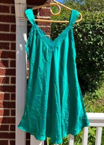 Vintage Solange Green Nightgown Slip Women's 14/16 Size XL