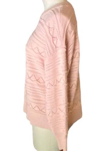Petal NWT -  Ladies Pink "Spring " Summer Cotton Sweater NWT ~ Women's Size L