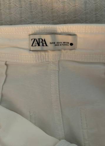 ZARA White Marine Straight Jeans