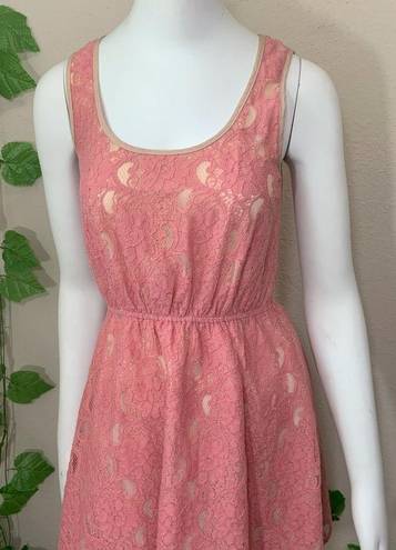 Flying Tomato Anthropologie  Pink Lace Dress