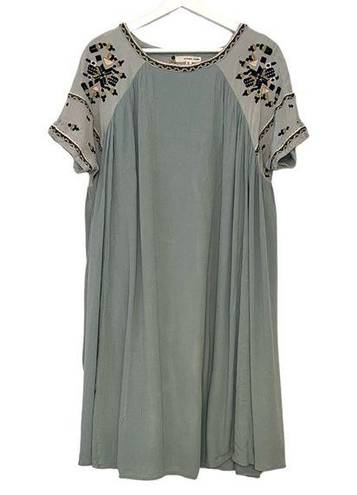 Orange Creek | Green Embroidered Dress Size M