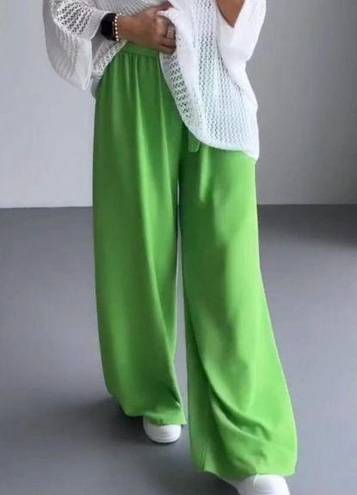 American Eagle  XL Green Wide Leg Pants