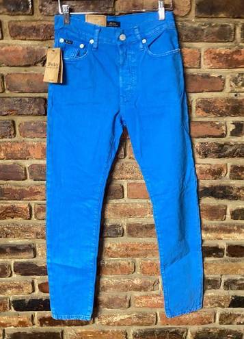 Polo NWT  Ralph Lauren Blue Denim Callen High Rise Slim Jeans Women's Size 25