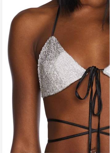 Poster Girl NEW  Rhinestone Wrap Bikini Bra