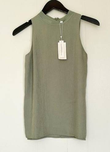 Vince  Rib Trim Camisole in Sage Color XXS