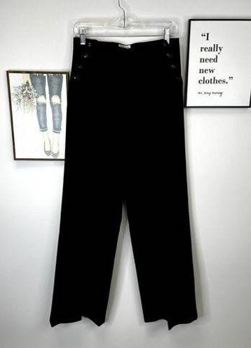 Milly  of New York 100% Wool Black Dress Pants SZ 8