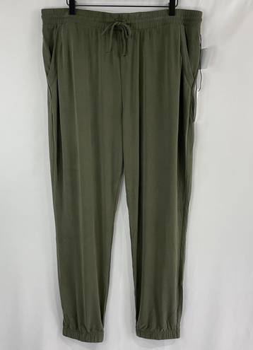 Treasure & Bond New  Soft Modal Knit High Waist Joggers Olive Sarma