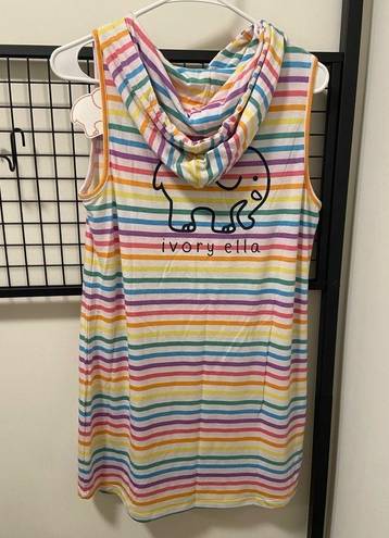 Ivory Ella NWT |  Junior’s Rainbow Stripe Printed Tank Dress — medium