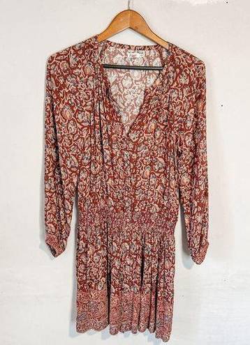 Bordeaux Faherty Montara Dress Merlot  Floral Print