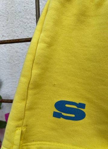 Lounge SMFK Shorts Womens Small Yellow Streetwear Sweatsuit Casual 