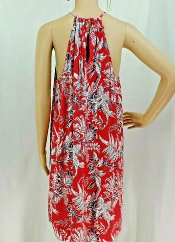 The Loft "" RED & GRAY PAISLEY PRINT SLEEVELESS SWING DRESS SIZE: XSP NWT