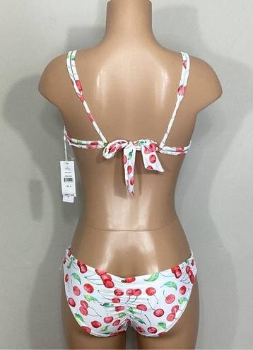 PilyQ New.  cherries bikini set. Small. MSRP $144