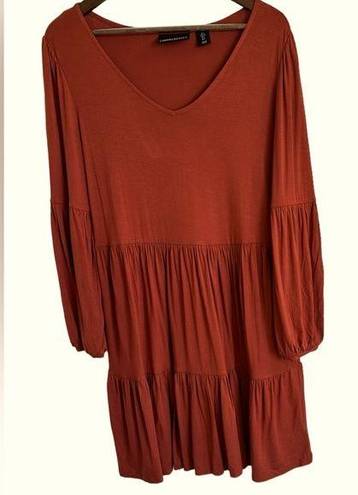 Cynthia Rowley , burnt orange, tiered dress women large