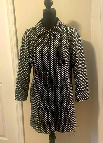 LC Lauren Conrad  Black Coats, 
Polka Dot Trench Coat