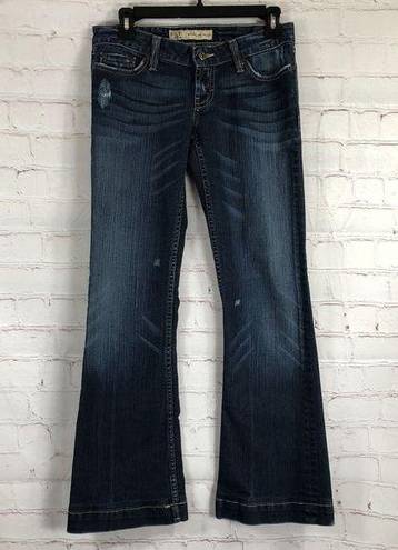 Buckle BKE Womens Jeans Sz 27x35.5 Blue Bootcut Starlite Stretch Dark Wash Actual 30x29