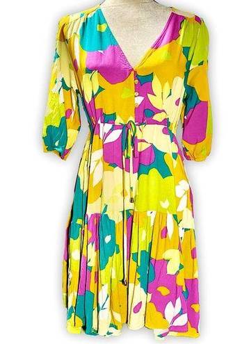 Abel the label ATL  Bright Floral Fit & Flare Dress