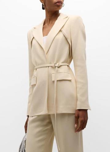 Alexis Alek Belted Blazer Jacket Ivory sz Small $850