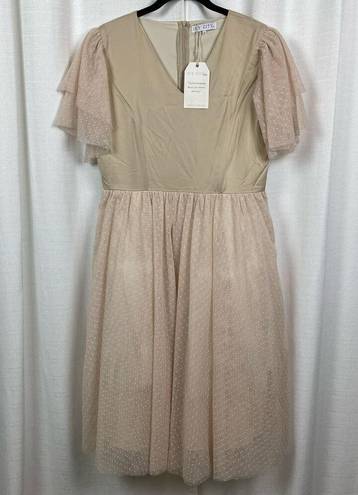 Krass&co Ivy City . Cream Tulle Party Dress Sz.L NWT