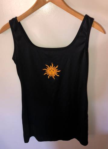 SheIn black sunflower dress