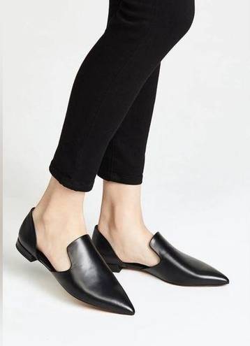 Vince  Damris Black Leather Flats Ballet Pointed Toe Women’s size 8.5