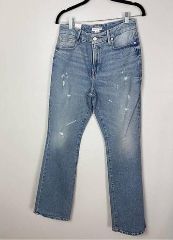 Good American NWT  Good Classic Bootcut Jeans Distressed High Rise US 2