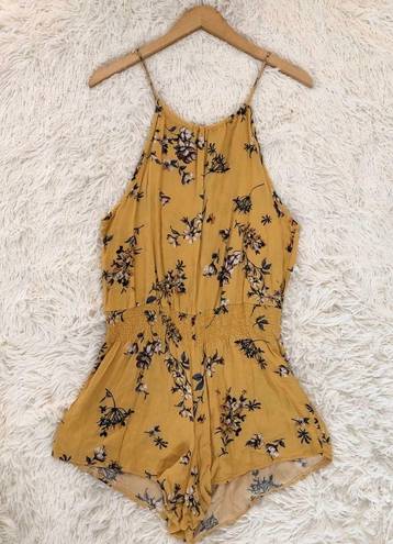 Brandy Melville  rare yellow floral Blanche romper