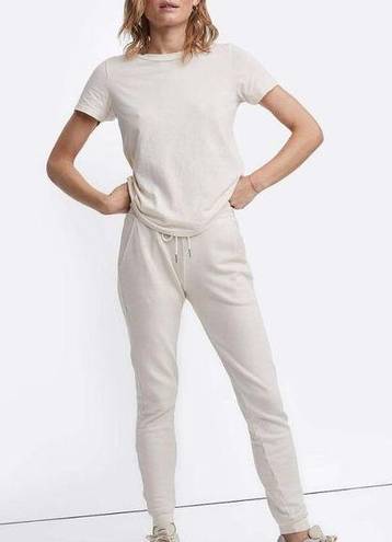 Mate the Label NWT  RARE White Organic Terry Classic Jogger - M