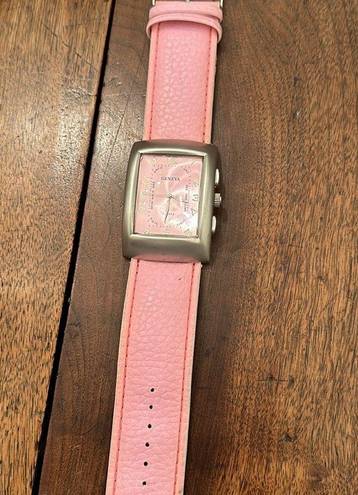 Geneva Barbie pink large quartz watch