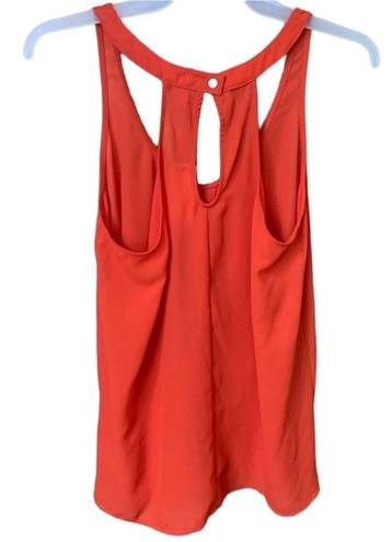 Under Skies NWT  Bevello Boutique Orange Halter Back Tank Top Size S