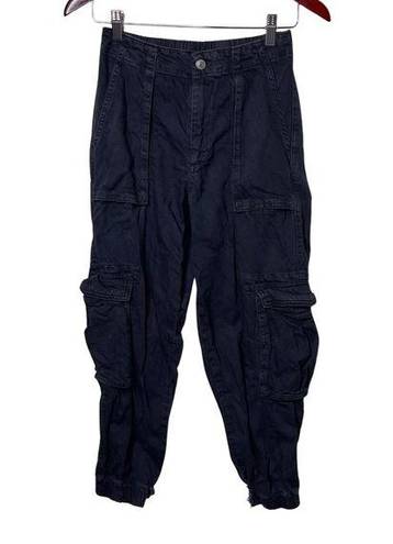 ALLSAINTS  black cargo jogger pants sz 2