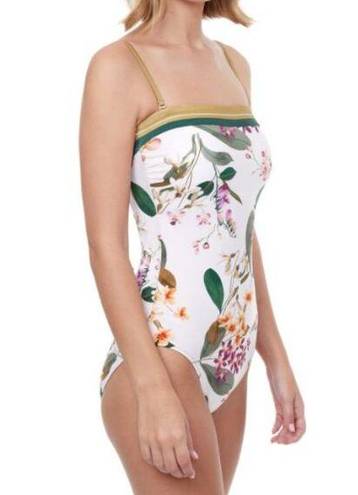 Gottex New!  Bandeau Strapless Floral Sardinia One Piece Swimsuit