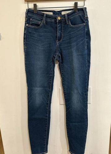 Pilcro and the Letterpress  Anthropologie SERIF Blue Stretch Skinny Jeans Womens 27