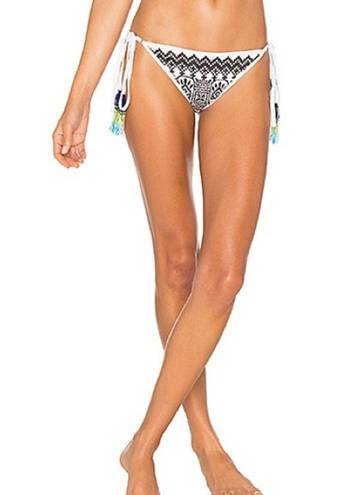 Rococo NWOT  Sand M Black White Bottoms Beaded swim