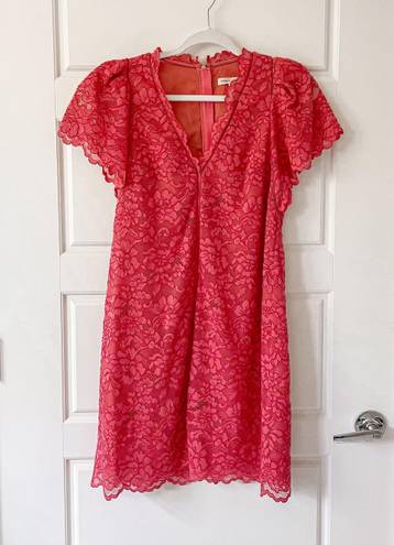 Rebecca Taylor LACE NOVELTY DRESS Sunset