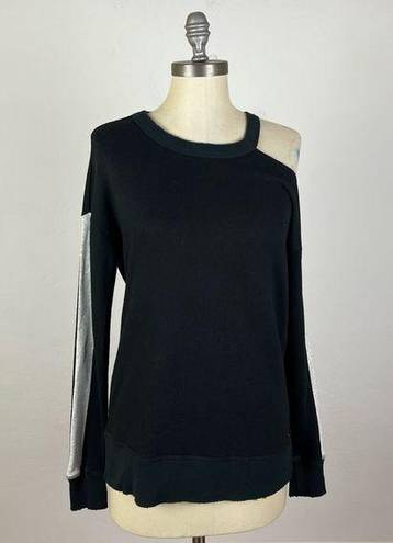 n:philanthropy  Black Cold Shoulder Sweater